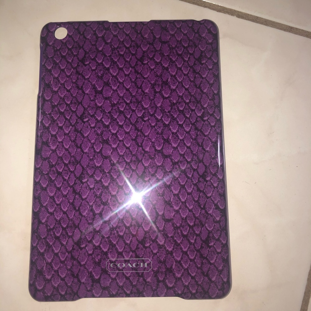 COACH purple ipad mini case